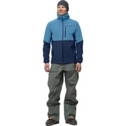Norrona Giacca Uomo - Lofoten Hiloflex200 Hood - Hawaiian Surf/Indigo Night -Norrona norrona lofoten hiloflex200 hood jacket men hawaiian surf indigo night 3 1255926