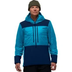 Norrona Giacca Uomo - Lofoten Primaloft80 Anorak - Hawaiian Surf/Indigo Night
