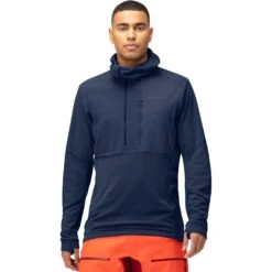 Norrona Pullover Uomo - Lofoten Thermal Pro Hood - Indigo Night