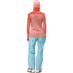 Norrona Lofoten Thermal Pro Hood Pullover Donna - Orange Alert/Peach Amber -Norrona norrona lofoten thermal pro hood pullover women orange alert peach amber 3 1256029