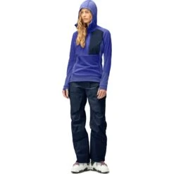 Norrona Lofoten Thermal Pro Hood Pullover Donna - Violet Storm/Royal Blue -Norrona norrona lofoten thermal pro hood pullover women violet storm royal blue 4 1518142