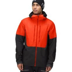 Norrona Giacca Uomo - Lyngen Aero80 Insulated Zip Hood - Arednalin/Caviar