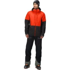 Norrona Giacca Uomo - Lyngen Aero80 Insulated Zip Hood - Arednalin/Caviar -Norrona norrona lyngen aero80 insulated zip hood jacket men arednalin caviar 4 1518170