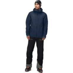 Norrona Giacca Uomo - Lyngen Aero80 Insulated Zip Hood - Indigo Night -Norrona norrona lyngen aero80 insulated zip hood jacket men indigo night 4 1518184