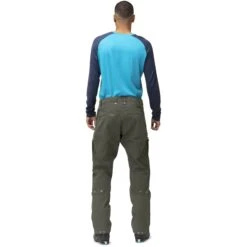 Norrona Lyngen Cotton Pantaloni Da Sci Uomo - Olive Night -Norrona norrona lyngen cotton ski pants men olive night 4 1256318