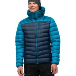 Norrona Giubbotto Uomo - Lyngen Down850 Hood - Hawaiian Surf/Indigo Night