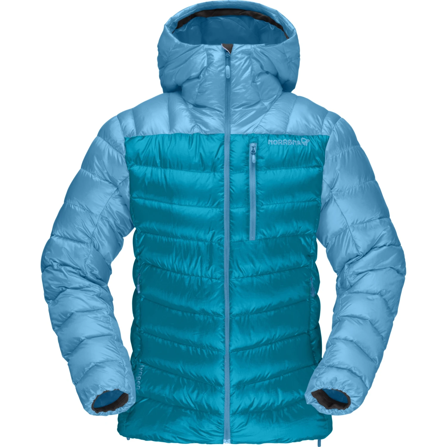 Norrona Giubbotto Donna - Lyngen Down850 Hood - Aquarius/Hawaiian Surf 4 Norrona Giubbotto Donna - Lyngen Down850 Hood - Aquarius/Hawaiian Surf - immagine 2