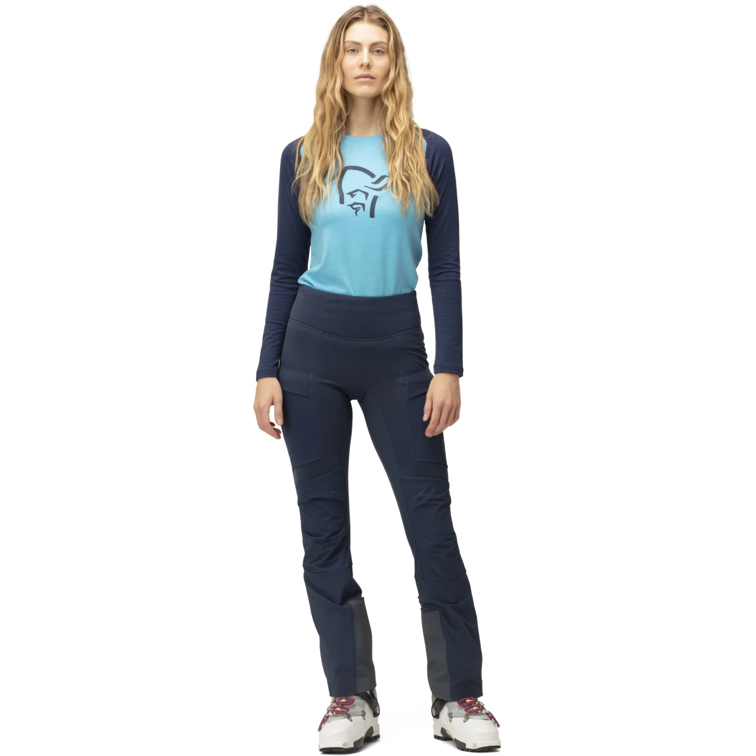 Norrona Pantaloni Da Sci Donna - Lyngen Equaliser Stretch Tights - Indigo Night 6 Norrona Pantaloni Da Sci Donna - Lyngen Equaliser Stretch Tights - Indigo Night - immagine 4