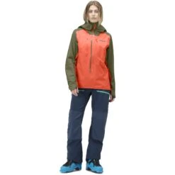 Norrona Giacca Donna - Lyngen Gore-Tex - Olive Night/Orange Alert -Norrona norrona lyngen gore tex jacket women olive night orange alert 3 1256432
