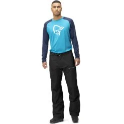 Norrona Sovrapantaloni Uomo - Lyngen Gore-Tex Paclite - Caviar/Castor Grey -Norrona norrona lyngen gore tex paclite overpants men caviar castor grey 3 1256449