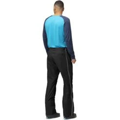 Norrona Sovrapantaloni Uomo - Lyngen Gore-Tex Paclite - Caviar/Castor Grey -Norrona norrona lyngen gore tex paclite overpants men caviar castor grey 4 1256450