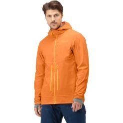 Norrona Giacca Uomo - Lyngen Hiloflex100 - Orange Popsicle/Castor Grey -Norrona norrona lyngen hiloflex100 jacket men orange popsicle castor grey 3 1026778