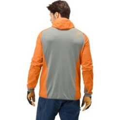 Norrona Giacca Uomo - Lyngen Hiloflex100 - Orange Popsicle/Castor Grey -Norrona norrona lyngen hiloflex100 jacket men orange popsicle castor grey 4 1026779