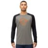 Norrona Canottiera A Maniche Lunghe Uomo - PureUll - Castor Grey/Caviar Melange -Norrona norrona pureull long sleeve baselayer men castor grey caviar melange 1 1463471