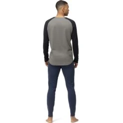 Norrona Canottiera A Maniche Lunghe Uomo - PureUll - Castor Grey/Caviar Melange -Norrona norrona pureull long sleeve baselayer men castor grey caviar melange 2 1463473