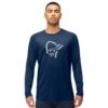 Norrona Canottiera A Maniche Lunghe Uomo - PureUll - Indigo Night -Norrona norrona pureull long sleeve baselayer men indigo night 1 1463480