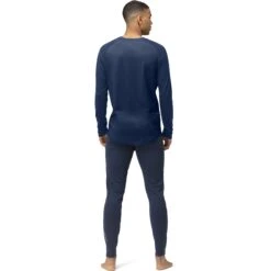 Norrona Canottiera A Maniche Lunghe Uomo - PureUll - Indigo Night -Norrona norrona pureull long sleeve baselayer men indigo night 4 1257559