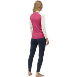 Norrona Canottiera A Maniche Lunghe Donna - PureUll - Honeysuckle/Snowdrop -Norrona norrona pureull long sleeve baselayer women honeysuckle snowdrop 4 1257617