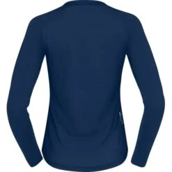 Norrona Canottiera A Maniche Lunghe Donna - PureUll - Indigo Night -Norrona norrona pureull long sleeve baselayer women indigo night 2 1289483