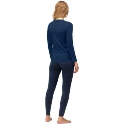 Norrona Canottiera A Maniche Lunghe Donna - PureUll - Indigo Night -Norrona norrona pureull long sleeve baselayer women indigo night 3 1463440
