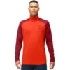 Norrona Canottiera A Maniche Lunghe Uomo - PureUll Zip Neck - Arednalin/Rhubarb -Norrona norrona pureull zip neck baselayer men arednalin rhubarb 1 1518593