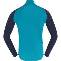 Norrona Canottiera A Maniche Lunghe Uomo - PureUll Zip Neck - Hawaiian Surf/Indigo Night 9 Norrona Canottiera A Maniche Lunghe Uomo - PureUll Zip Neck - Hawaiian Surf/Indigo Night -Norrona norrona pureull zip neck baselayer men hawaiian surf indigo night 2 1257925