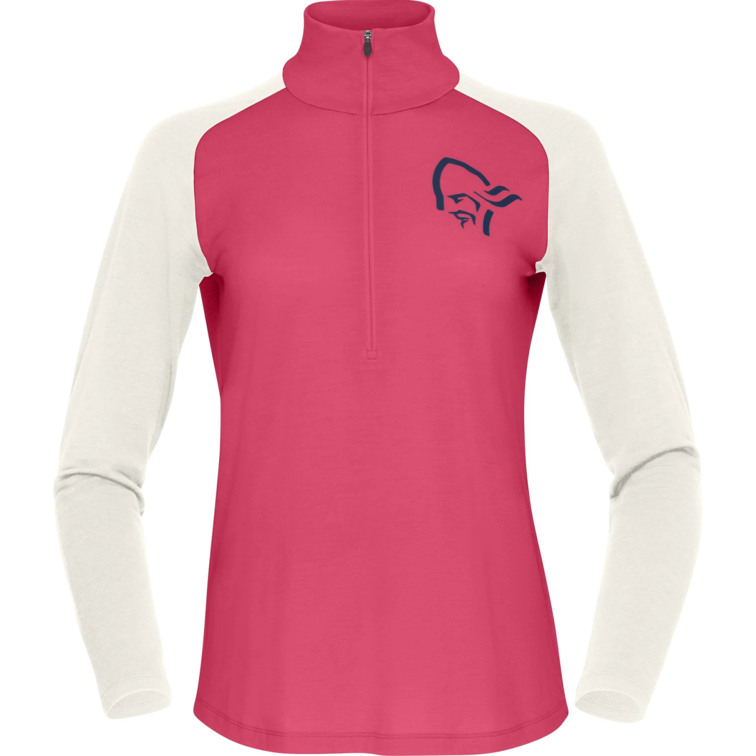 Norrona Canottiera A Maniche Lunghe Donna - PureUll Zip Neck - Honeysuckle/Snowdrop 4 Norrona Canottiera A Maniche Lunghe Donna - PureUll Zip Neck - Honeysuckle/Snowdrop - immagine 2