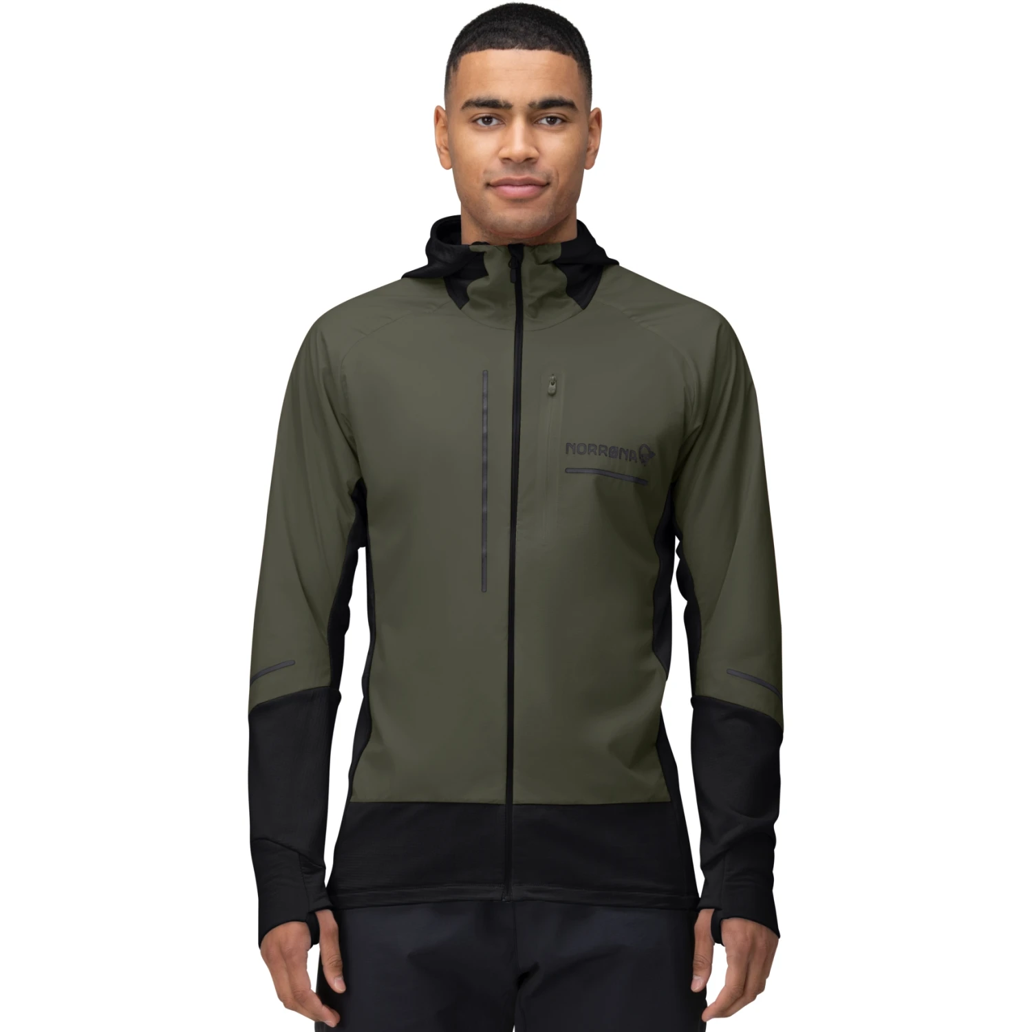 Norrona Giacca Uomo - Senja Alpha90 Zip Hood - Olive Night 3 Norrona Giacca Uomo - Senja Alpha90 Zip Hood - Olive Night