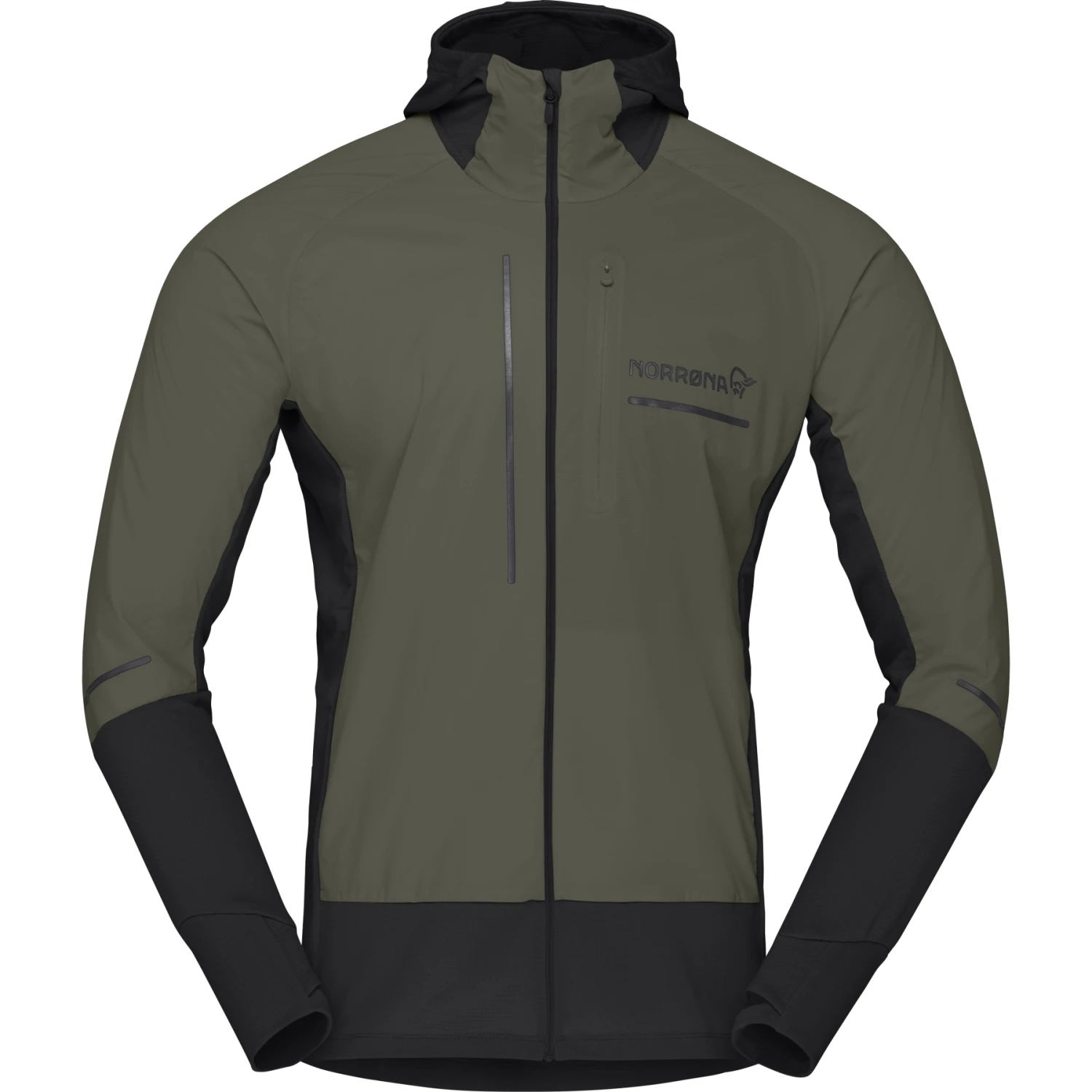 Norrona Giacca Uomo - Senja Alpha90 Zip Hood - Olive Night 4 Norrona Giacca Uomo - Senja Alpha90 Zip Hood - Olive Night - immagine 2