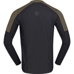 Norrona Maglia A Maniche Lunghe Uomo - Senja Equaliser Lightweight - Olive Night -Norrona norrona senja equaliser lightweight long sleeve men olive night 2 1343136