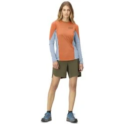 Norrona Maglia A Maniche Lunghe Donna - Senja Equaliser Lightweight - Flamingo -Norrona norrona senja equaliser lightweight long sleeve women flamingo model 1 1399824