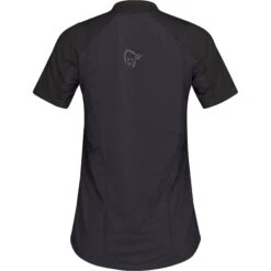 Norrona Maglietta Donna - Senja Equaliser Lightweight - Caviar -Norrona norrona senja equaliser lightweight t shirt women caviar 2 1343336