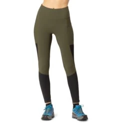 Norrona Legging Donna - Senja Equaliser Stretch - Olive Night/Caviar