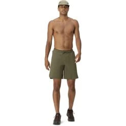 Norrona Pantaloncini Uomo - Senja Flex1 9 Inch - Olive Night -Norrona norrona senja flex1 9 inch shorts men olive night model 1 1399953