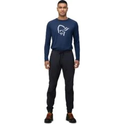 Norrona Pantaloni Uomo - Senja Flex1 Trackster - Caviar -Norrona norrona senja flex1 trackster pant men caviar 4 1518673