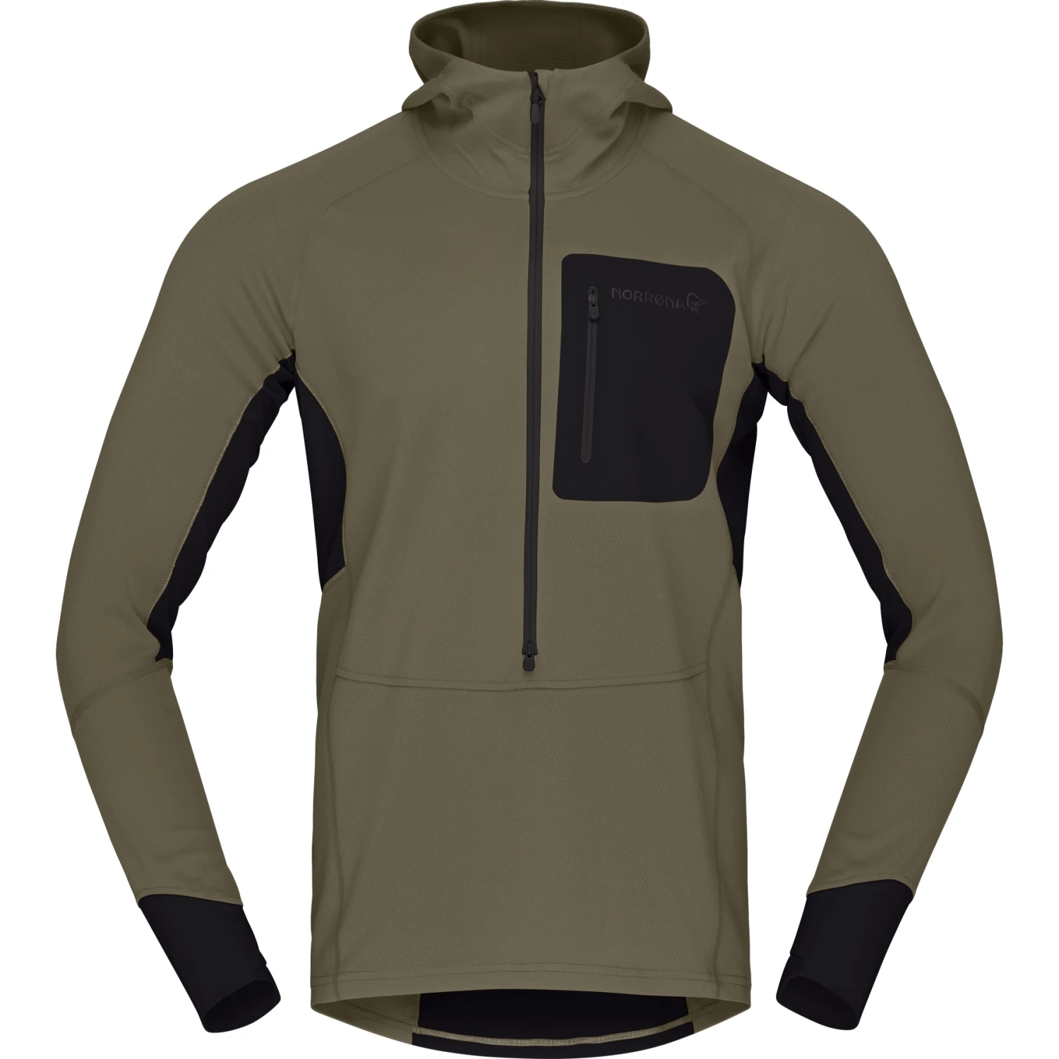 Norrona Golfino In Pile Uomo - Senja Warm1 Hood - Olive Night 4 Norrona Golfino In Pile Uomo - Senja Warm1 Hood - Olive Night - immagine 2
