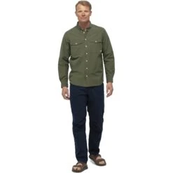 Norrona Shirt Camicia A Maniche Lunghe Uomo - Olive Night -Norrona norrona shirt men olive night 3 903900