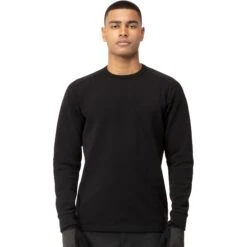 Norrona Maglia A Maniche Lunghe Uomo - Skibotn Crew Neck - Caviar
