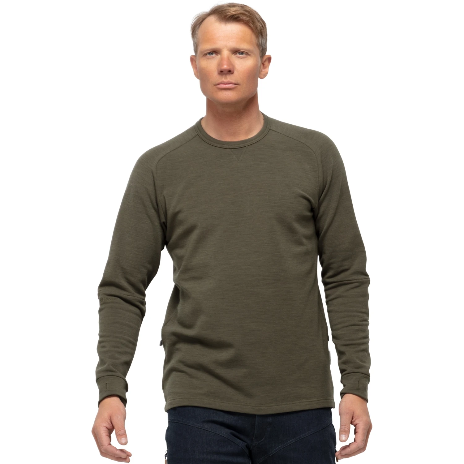 Norrona Maglia A Maniche Lunghe Uomo - Skibotn Crew Neck - Olive Night 3 Norrona Maglia A Maniche Lunghe Uomo - Skibotn Crew Neck - Olive Night
