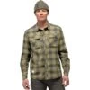 Norrona Camicia In Flanella Uomo - Svalbard - Olive Drab/Slate Grey -Norrona norrona svalbard flannel shirt men olive drab slate grey 1 1464355