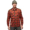 Norrona Camicia In Flanella Uomo - Svalbard - Rooibos Tea/Slate Grey -Norrona norrona svalbard flannel shirt men rooibos tea slate grey 1 1464366