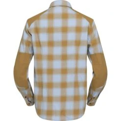 Norrona Camicia In Flanella Donna - Svalbard - Blue Fog/Camelflage -Norrona norrona svalbard flannel shirt women blue fog camelflage 2 1344008