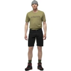 Norrona Pantaloncini Bermuda Uomo - Svalbard Mid Cotton - Caviar/Slate Grey -Norrona norrona svalbard mid cotton shorts men caviar slate grey 2 1562011