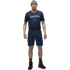 Norrona Pantaloncini Bermuda Uomo - Svalbard Mid Cotton - Indigo Night -Norrona norrona svalbard mid cotton shorts men indigo night 2 1562014