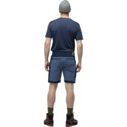 Norrona Pantaloncini Bermuda Uomo - Svalbard Mid Cotton - Indigo Night -Norrona norrona svalbard mid cotton shorts men indigo night 3 1562015