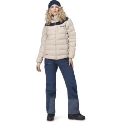 Norrona Giubbotto Donna - Tamok Down750 - Pure Cashmere -Norrona norrona tamok down750 jacket women pure cashmere 3 1027647