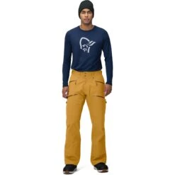 Norrona Pantaloni Uomo - Tamok Gore-Tex - Camelflage -Norrona norrona tamok gore tex thermo40 pants men camelflage 4 1518808