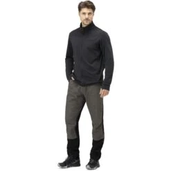 Norrona Pantaloni Uomo - Training - Caviar/Dark Grey Melange -Norrona norrona training pants men caviar dark grey melange 3 1028827