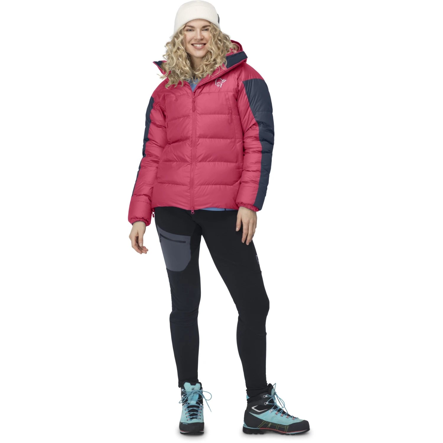 Norrona Giubbotto Donna - Trollveggen Down850 - Honeysuckle/Indigo Night 6 Norrona Giubbotto Donna - Trollveggen Down850 - Honeysuckle/Indigo Night - immagine 4