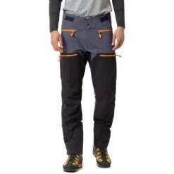 Norrona Pantaloni Uomo - Trollveggen Flex1 - Cool Black/Orange Popsicle